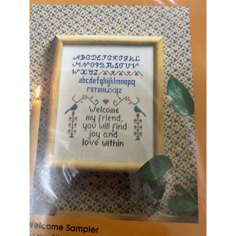 Creative Circle Cross Stitch Welcome Sampler NEW READ